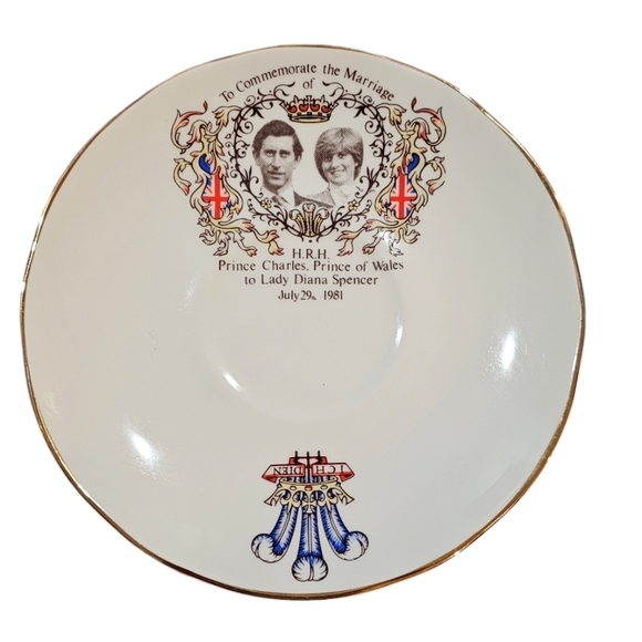 Vintage - Prince Charles & Princess Diana Teacup & Saucer- Commemorate Marriage - Picture 3 of 9